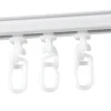 150 cm Vorhangschiene mit Gardinengleiter - Weiß
