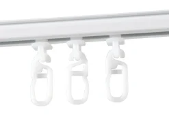 150 cm Vorhangschiene mit Gardinengleiter - Weiß