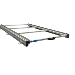 Aluminium 120 x 60 cm Heckauszug mit 3 offenen Boxen