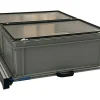 Aluminium Schiebeframe 80x60 cm mit 2 Boxen und Deckel