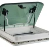 AOYI Skylight LED 40x40 cm dachluke mit dauerbelüftung - Smoke