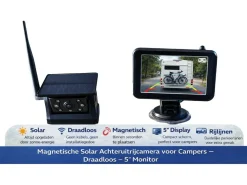 BergGPS Magnetische Solarkamera mit 5-Zoll-Display