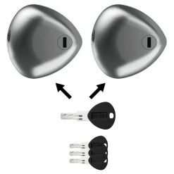 Blackstone Silver COMBO Set von 2 Van-Schlösser