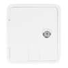 Carbest Serviceklappe mit Schloss 107x122mm - white