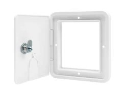 Carbest Serviceklappe mit Schloss 107x122mm - white
