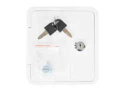 Carbest Serviceklappe mit Schloss 107x122mm - white
