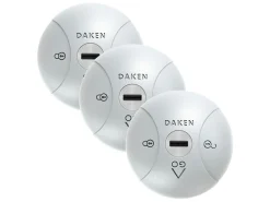 Daken Saturn GO 3-pack gleichschließend Türschlösser - Grey