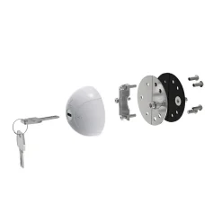 Daken Saturn GO 3-pack gleichschließend Türschlösser - Grey