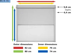 Dometic Seitz Rastrollo 3000 Kombirollo grey – 81 x 71 cm
