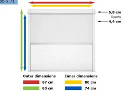 Dometic Seitz Rastrollo 3000 Kombirollo white - 86 x 71 cm