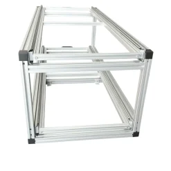 Doppel-Heckauszug 120×40 cm – 3 offene Boxen und Riffelblech