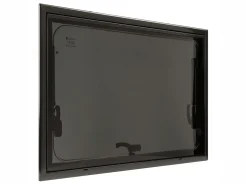 DWS Camping 1000 x 500 mm Klappfenster mit Kombirollo - Black