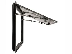 DWS Camping 1200 x 500 mm Klappfenster mit Kombirollo - Black