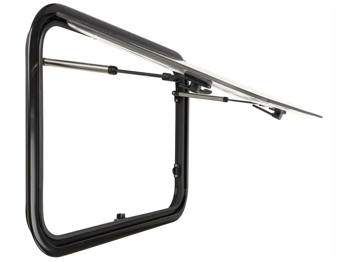 DWS Camping 500x300mm Klappfenster mit Kombirollo - Transparent