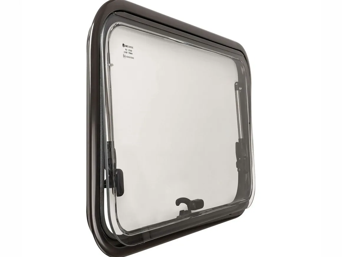 DWS Camping 500x300mm Klappfenster mit Kombirollo - Transparent