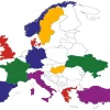 Europa Aufkleberset