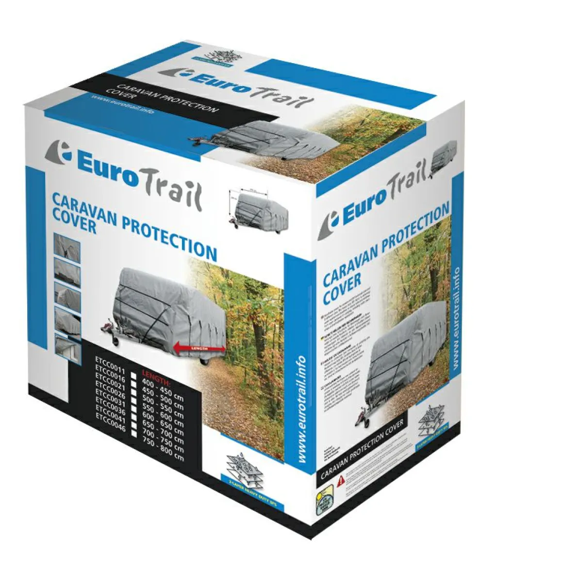 Eurotrail 800-850 cm Wohnwagen Schutzhülle
