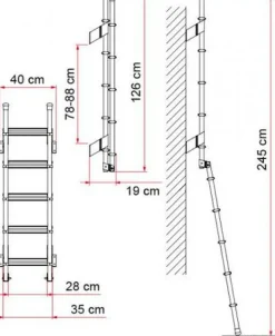 Fiamma Deluxe 5D Leiter