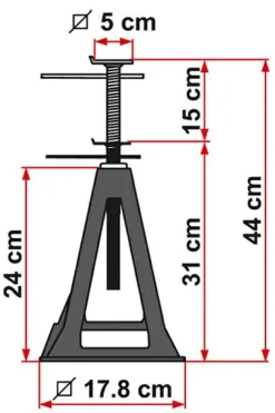 Fiamma Plastic Jacks Achsstützen