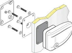 Fiamma Safe Door 3 Sicherheitsschlösser - Grey