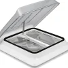 Fiamma Turbo Vent 40 x 40 Dachluke mit Ventilator - Transparent