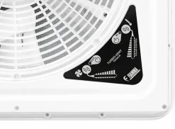 Fiamma Turbo Vent Premium 40 x 40 Dachluke mit Ventilator - Transparent