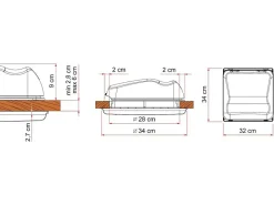 Fiamma Vent 28 F Dachluke - White