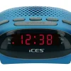 Ices ICR-210 FM Uhrenradio - Blue