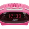 Ices ICR-210 FM Uhrenradio - Pink