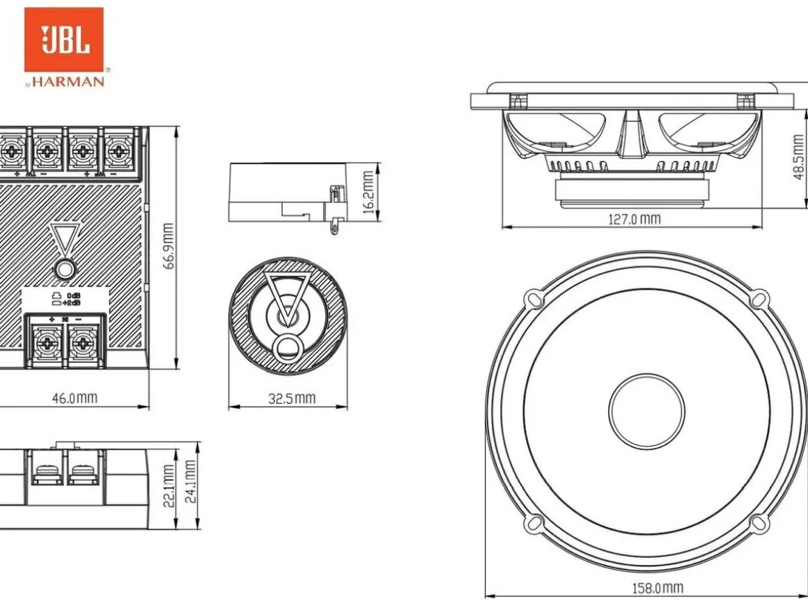 JBL Stage3 607CF Lautsprecher - 16,5 cm