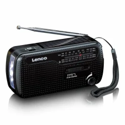 Lenco MCR-113BK Tragbares Notfall Radio