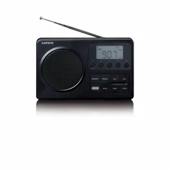 Lenco MPR-035 Kompaktes tragbares FM Radio mit LCD-Display