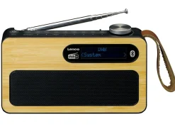 Lenco PDR-040BAMBOOBK DAB+ Radio - Bamboo,Schwarz