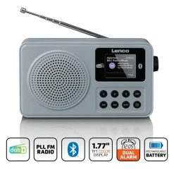 Lenco PDR-034GY DAB+ Radio - Grau