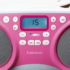 Lenco SCD-301 Radio - Pink