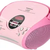 Lenco SCD-24 Tragbares FM-Radio - Pink