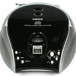 Lenco SCD-24 Tragbares FM-Radio - Black