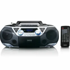 Lenco SCD-720SI CD-Player Boombox - Schwarz,Silber