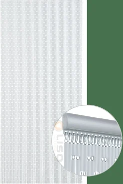 Liso Lisoflex RAL 9003 hulzen Fliegenvorhang - 100 x 232 cm