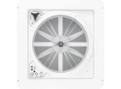 Maxxfan Deluxe 40 x 40 Dachluke mit Ventilator - smoke