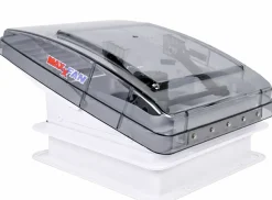 Maxxfan Deluxe Compact 28 x 28 Dachluke mit Ventilator - Transparent