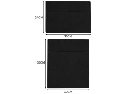 Monstershop Wohnmobilstoff mit Taschen - Schwarz