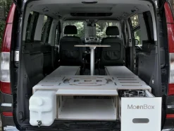 Moonbox 119 cm White Van Campingbox mit Tisch