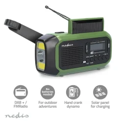 Nedis RDDBCR2000GN Notfallradio