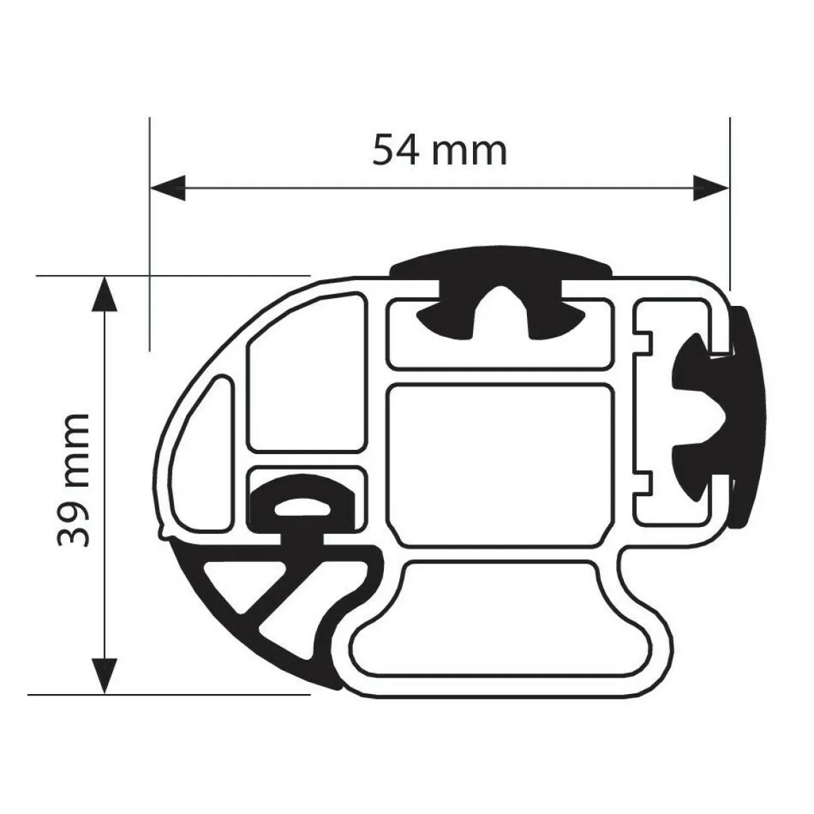 Nordrive 2 Alu Dachträger – VW Multivan T5 2003 – 2015