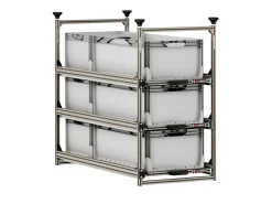 Nova Racks Serie M 3 Ebenen Seitenauszug - 40x90x122 cm