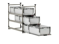 Nova Racks Serie M 3 Ebenen Seitenauszug - 40x90x132 cm