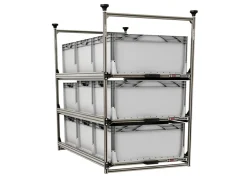 Nova Racks Serie M 3 Ebenen Seitenauszug - 60x120x112 cm