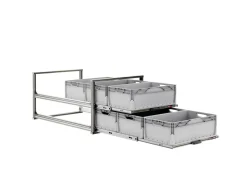 Nova Racks Serie V 2 Ebenen Heckauszug - 60x120x55 cm