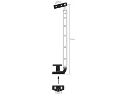 Obelink 29,5 cm Fensteraussteller Schraubbefestigung mit Klicksystem - Rechts